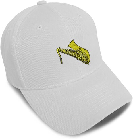 Speedy Pros Baseball Caps for Men & Women Embroidered Saxophone Music A Embroidery Ladies & Men Baseball Hats Acrylic in Saudi Arabia