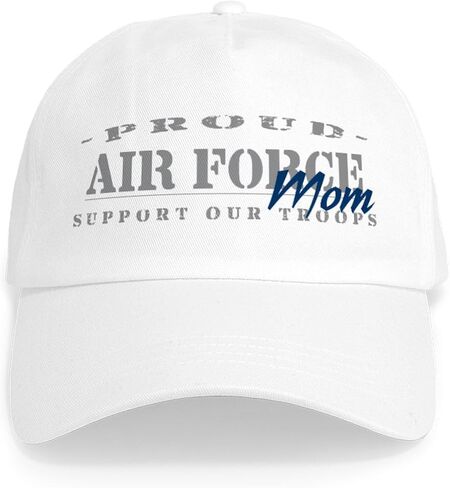 قبعة CafePress Proud Air Force Mom (أزرق) قبعة بيسبول قابلة للتعديل in Kuwait