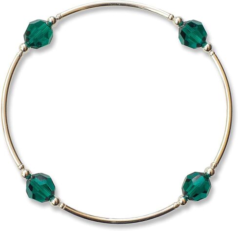 Made As Intended May Birthstone Blessing Bracelet - Emerald Crystal in Saudi Arabia