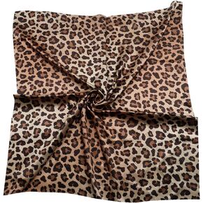Silk Like Head Scarf for Women 35 Inch Satin Printed Bandana for Hair Wrapping Fashion Accessory Square Hair Scarf in Kuwait