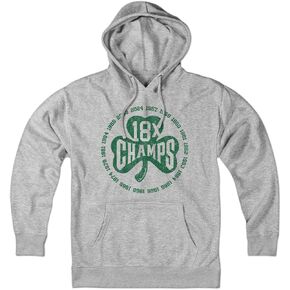 Chowdaheadz 18x Boston Basketball Champions Shamrock Hoodie – Unisex Pullover Sweatshirt Soft Cotton Blend in Saudi Arabia