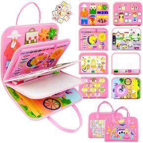 كتاب مزدحم للأطفال الصغار 1-3 ، ألعاب المزرعة المزروعة المزدحمة Montessori لمدة 1 2 3 3 4 سنوات ، حسية في مرحلة ما قبل المدرسة التعلم هدايا عيد ميلاد هدايا للفتيات الفتيات ، السفر لسيارة الطائرة سيارات الطائرات in Kuwait