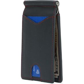 ROGUE WALLET Genuine Leather Minimalist Wallets - RFID Blocking with Money Clip - Interior & Exterior Card Pockets & More - Gift for Men (Brown) in Saudi Arabia