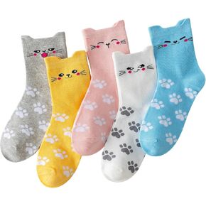 Women's Cute Cat Cotton Ankle Socks,Cat Gifts Cute Animal Socks, Soft Stretchy funny socks,Comfortable Elastic in Saudi Arabia