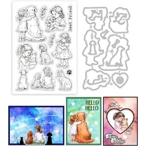 Globleland Flowers Flower Fairy Clear Clear and Cutting Set for Card Card in Kuwait