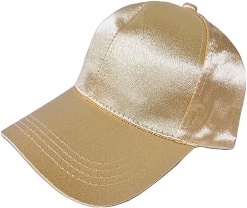 Silky Solid Color Baseball Cap with Adjustable Buckle - Ideal for Outdoor Activities in Saudi Arabia