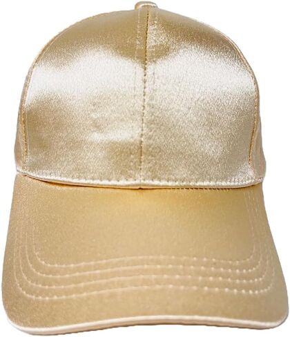 Silky Solid Color Baseball Cap with Adjustable Buckle - Ideal for Outdoor Activities in Saudi Arabia