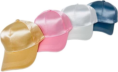 Silky Solid Color Baseball Cap with Adjustable Buckle - Ideal for Outdoor Activities in Saudi Arabia