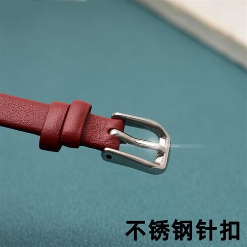 HaoLMi-8 10 12mm Cowhide Watch Strap is Suitable for Tissot Notched Strap 1853 Flamenco Series T003/209 Women Watch Chain in Saudi Arabia