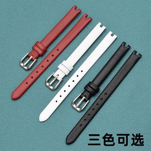 HaoLMi-8 10 12mm Cowhide Watch Strap is Suitable for Tissot Notched Strap 1853 Flamenco Series T003/209 Women Watch Chain in Saudi Arabia