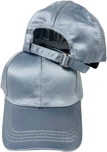 Silky Solid Color Baseball Cap with Adjustable Buckle - Ideal for Outdoor Activities in Saudi Arabia