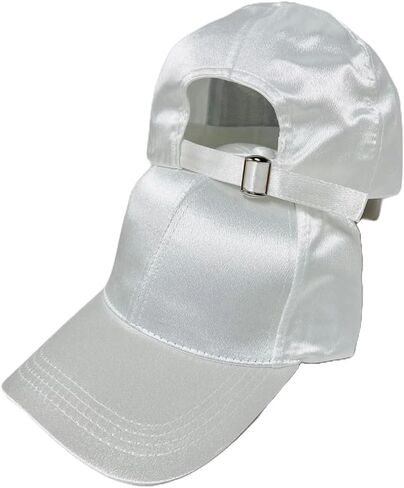 Silky Solid Color Baseball Cap with Adjustable Buckle - Ideal for Outdoor Activities in Saudi Arabia