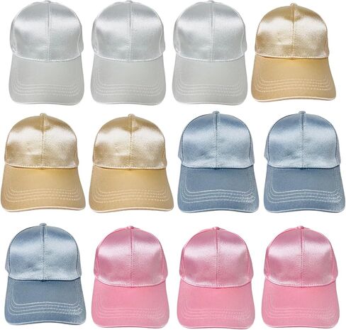 Silky Solid Color Baseball Cap with Adjustable Buckle - Ideal for Outdoor Activities in Saudi Arabia