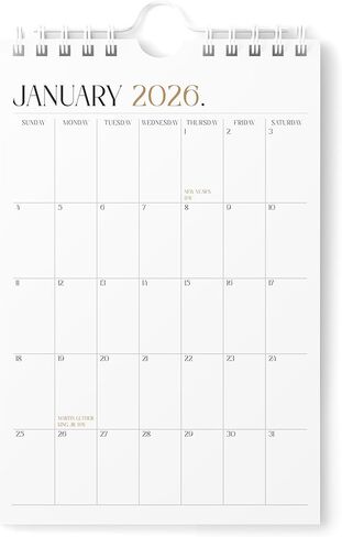 Mini Calendar 2025 - Vertical 6x9 2025 Wall Calendar Runs Until June 2026 - Easy Planning with the Small Aesthetic Desk Calendar 2025-2026 Monthly - Karto - Boho in Kuwait