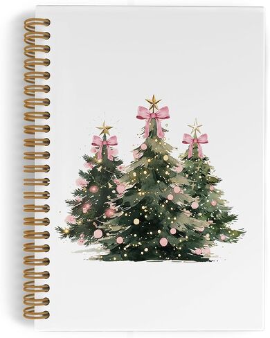 Christmas Winter Rabbit Spiral Notebook, Bunny Notebook Gifts for Bunny Lovers, Bunny Journal Notebook, Christmas Rabbit Office Supplies Gifts for Girls Kids, 5.5X8.3 Inch in Saudi Arabia