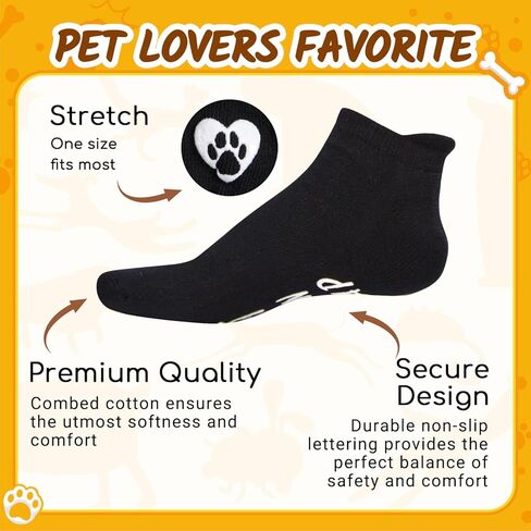 HAPPYPOP Funny Dog Lover Gifts - Men Women Socks for Dog Mom Dad, Birthday Gifts with Cards in Saudi Arabia