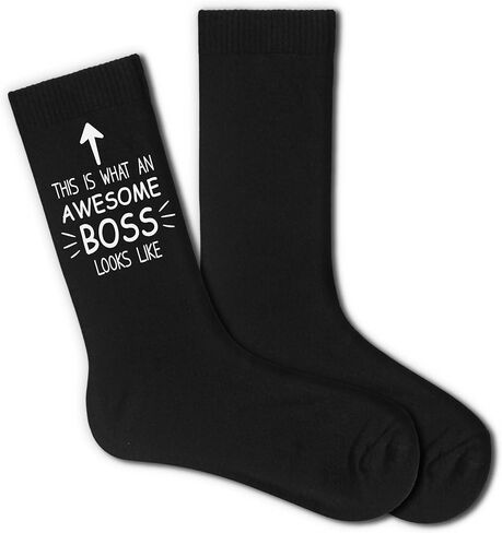 جوارب بوس المرحة - هذا هو ما تبدو عليه علامة بوس الرائعة، هدية طاقم جديدة للرجال أو النساء، هدية فريدة من نوعها لعيد الرئيس، فكرة هدية تقدير لرئيس ذكر أو أنثى (169) in Kuwait