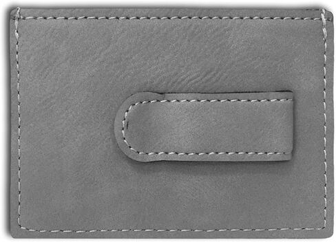 محفظة MCW Money Clip، رأس أسد، نقش شخصي متضمن (رمادي) in Kuwait