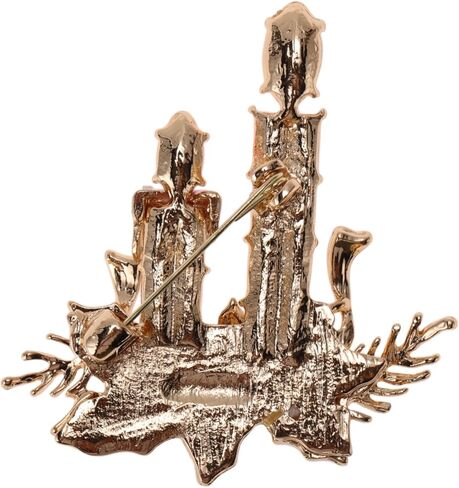 Generic 1 قطعة دبابيس عيد الميلاد QT0795 سبيكة يقطر الشمع متعدد الألوان 4.2x5.7cm in Saudi Arabia