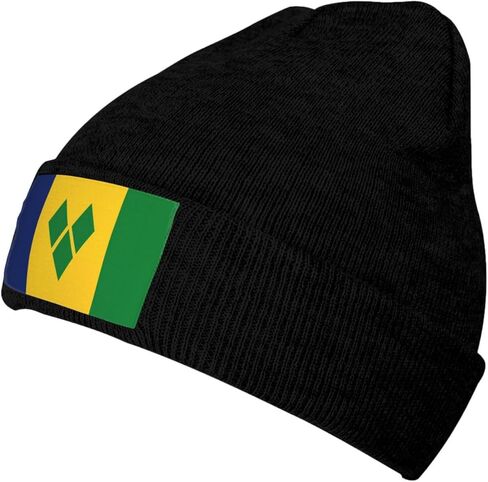 National Knit Beanie Hat Winter Fall Beanies Caps for Men Women Warm Stocking Cuffed Cap Soft Ski Hats Headwear Unisex in Saudi Arabia