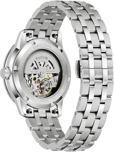Bulova Sutton Automatic Green Dial Stainless Steel Bracelet Watch 40mm - 96A329 in Saudi Arabia