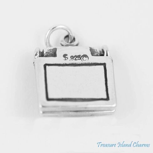Dakota West Laptop Computer Notebook Movable 925 Solid Sterling Silver Charm Pendant Bracelet Crafting in Saudi Arabia