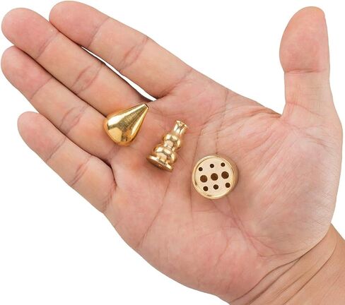Brass Incense Holder 3 Styles, Incense Cone Burner, Coil Incense Holder, Incense Stick Holder (6 Pieces) in Saudi Arabia