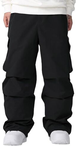 GS SNOWING Women Men Snow Pants Baggy Snowboard Panst Insulated Waterproof Windproof Loose Ski Sport for Couples in Saudi Arabia