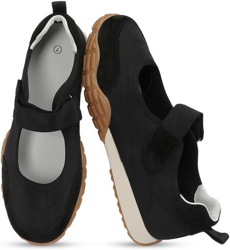 أحذية COOLLULU Mary Jane أحذية رياضية للنساء أحذية رياضية باليه أنيقة مع نعل داخلي من الفوم أحذية رياضية مضادة للانزلاق أحذية رياضية تنس خفيفة الوزن أحذية مسطحة للمشي اليومي غير الرسمي in Kuwait