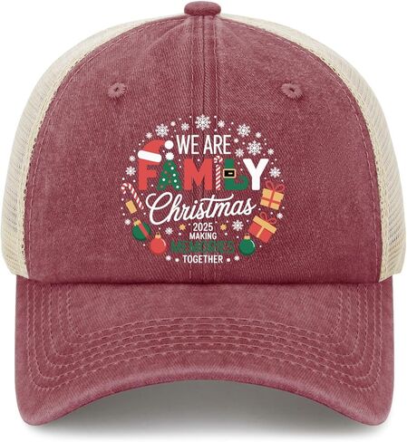 Family Christmas 2025 Making Memories Trucker Hat Golf Caps for Daughter in Saudi Arabia