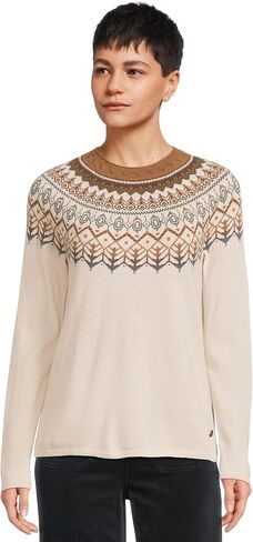 Royal Robbins Womens Westlands Fairisle Crew in Saudi Arabia