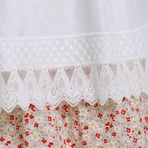 Girls Prairie Costume Dress Kids Floral Pioneer Colonial Village Girl Costumes in Saudi Arabia