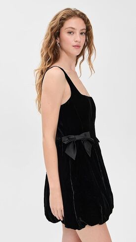 WAYF Women's Brielle Velvet Bubble Mini Dress in Saudi Arabia
