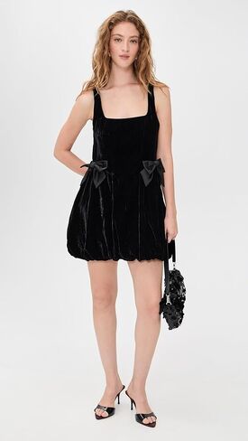 WAYF Women's Brielle Velvet Bubble Mini Dress in Saudi Arabia