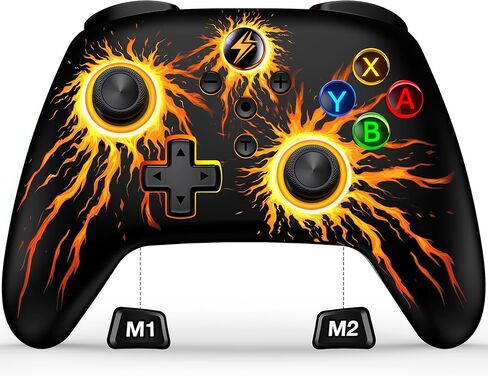 وحدة التحكم اللاسلكية للمفتاح المحترف لوحدة التحكم في Nintendo Switch/Lite/OLED ، Hall Effect Wired PC Gamesticks-Cool RGB Wireless IOS/Android Remote مع DARCGER Station Dock in Kuwait
