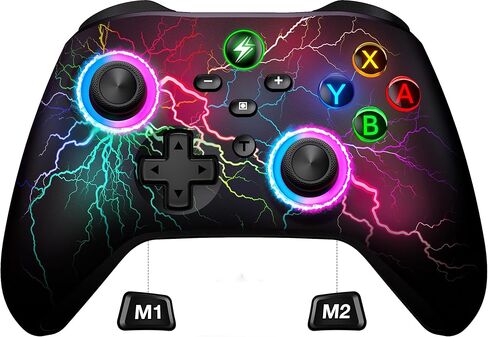 وحدة التحكم اللاسلكية للمفتاح المحترف لوحدة التحكم في Nintendo Switch/Lite/OLED ، Hall Effect Wired PC Gamesticks-Cool RGB Wireless IOS/Android Remote مع DARCGER Station Dock in Kuwait