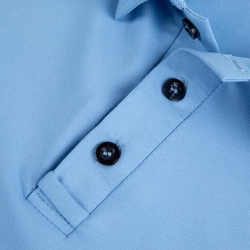 Men's Long Sleeve Polo Shirts with Eyeglass Loop, Classic 3-Button Golf Shirt, Sports Business Casual Tee Shirt in Saudi Arabia