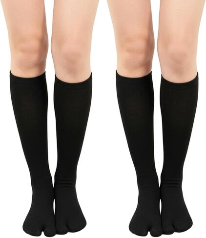 زوجان من الجوارب الضاغطة من TIESOME، جوارب رجالية مقسمة من الأمام للجنسين من أجل شبشب فليب فلوب بطول الركبة فوق الساق in Kuwait