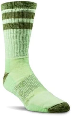 Woolrich Merino Wool Lightweight Hike Crew Socks (Olive Green, Large) in Saudi Arabia
