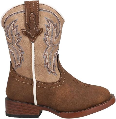 Roper Toddler Boys Eastwood Square Toe Casual Boots Mid Calf - Brown in Saudi Arabia