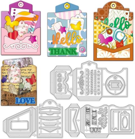 INFUNLY St. Patrick's Day Gnomes Cutting Dies for Card Making Christmas Gnome Die Cuts Cute Santa Metal Cutting Dies Embossing Stencils Template for DIY Scrapbooking Photo Album Decor Paper Craft in Saudi Arabia