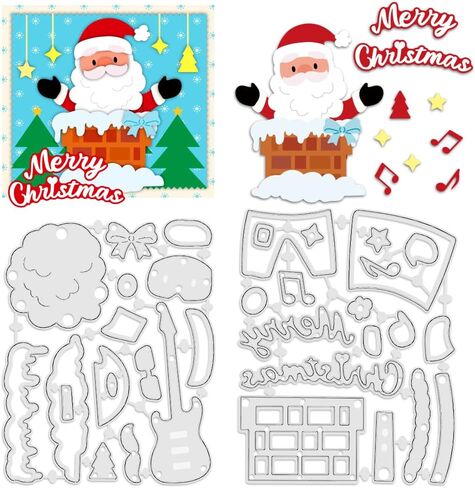 INFUNLY St. Patrick's Day Gnomes Cutting Dies for Card Making Christmas Gnome Die Cuts Cute Santa Metal Cutting Dies Embossing Stencils Template for DIY Scrapbooking Photo Album Decor Paper Craft in Saudi Arabia