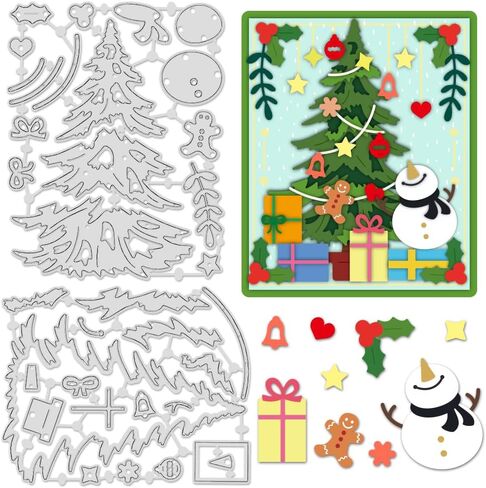 INFUNLY St. Patrick's Day Gnomes Cutting Dies for Card Making Christmas Gnome Die Cuts Cute Santa Metal Cutting Dies Embossing Stencils Template for DIY Scrapbooking Photo Album Decor Paper Craft in Saudi Arabia