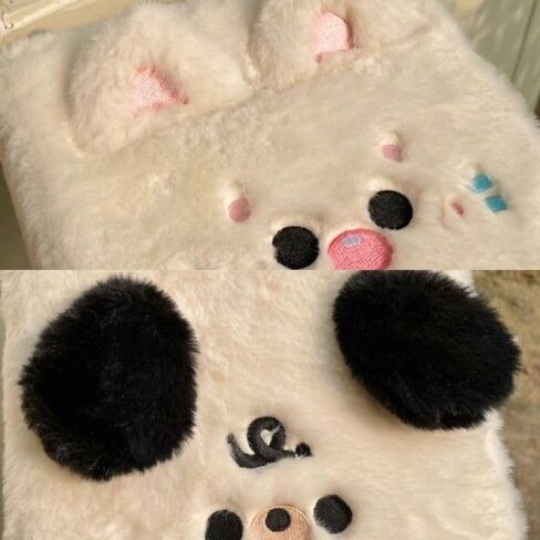 ألبوم صور A5 Photocard Binder Kawaii Furry Cartoon Plush Photocard مع 10 قطع داخلية لألبوم الصور مقاس 3 بوصة وأكمام ألبوم صور لطيفة Kpop لتخزين بطاقات الصور (القطط، 40 جيبًا) in Kuwait