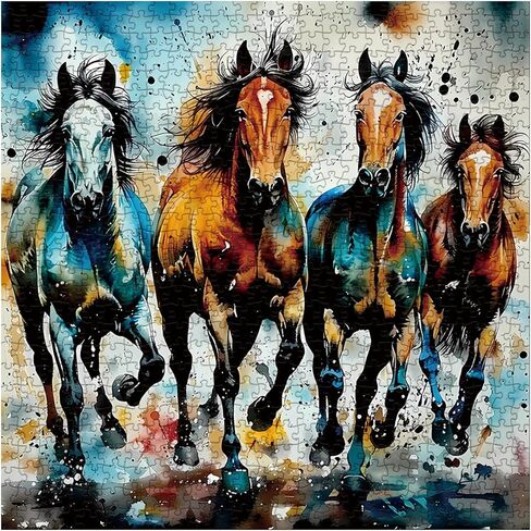 Parrot Spirit Puzzle 1000 Piece for Adult, Colorful Art Aesthetic Painting Jigsaw Puzzles, Gradient Nature Funny Pretty Puzzle in Saudi Arabia