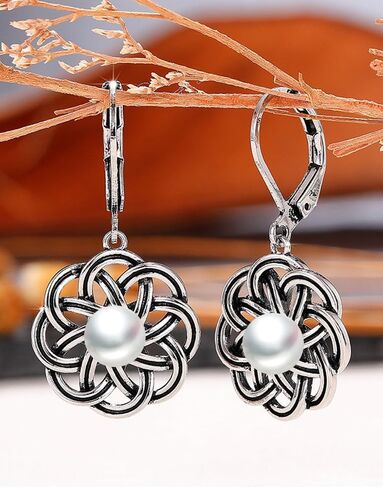 Gifts for Women Wife-Pearl-Earrings-Gift for Wife Wedding Birthday Anniversary Jewelry-Mom Girlfriend Her Mothers Day Gifts for Mom Women Valentines Day Christmas Day Gifts in Saudi Arabia