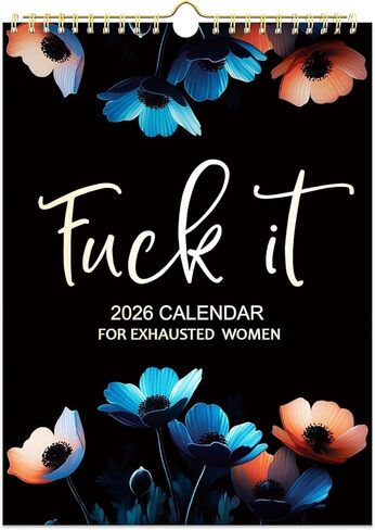 2025 fu-ck it calendar：Refrigerator calendar JAN. 2025 - DEC. 2025,Funny Swear Word Planner Monthly Calendar, Calendar For Tired Ass Women,Christmas Andnew Year Gift For Women in Saudi Arabia