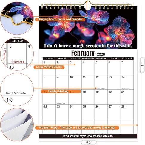 2025 fu-ck it calendar：Refrigerator calendar JAN. 2025 - DEC. 2025,Funny Swear Word Planner Monthly Calendar, Calendar For Tired Ass Women,Christmas Andnew Year Gift For Women in Saudi Arabia