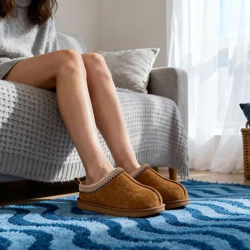 Cozy Cloud Slippers for Women - Fuzzy Memory Foam for All-Day Comfort, Indoor and Outdoor in Saudi Arabia