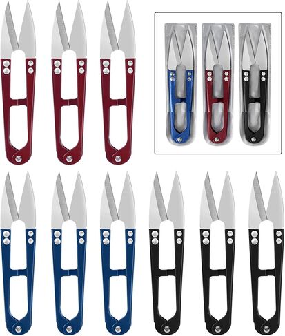 UCEC 12 Packs Thread Snips for Sewing Scissors Small Crochet Scissors Thread Cutter Yarn Cutter, Sewing Snips Great for Stitch, Embroidery, Knitting, Mini DIY Supplie Colorful in Saudi Arabia